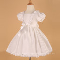 Grace Karin Nuevo Puff-manga tafetán blanco vestido de niña de flor de manga corta CL4833